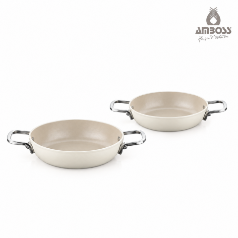 Amboss Sera Nova Bello 2 Parça Seramik Sahan Seti 20-22 cm – Latte