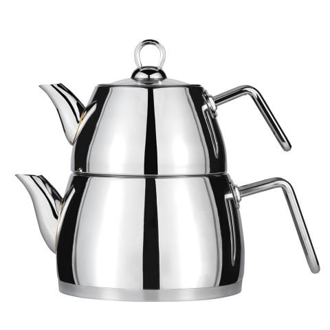 Amboss Aquamarine Paslanmaz Çelik Büyük Boy Çelik Kulplu Çaydanlık