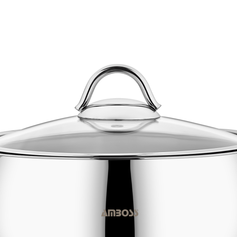 Amboss Stone Paslanmaz Çelik 8 Parça Tencere Seti İndüksiyon Tabanlı