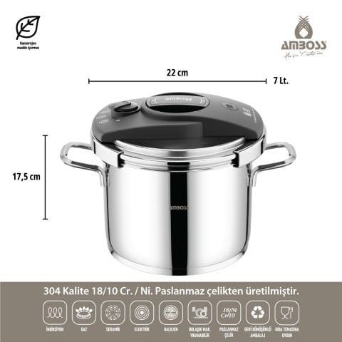 Amboss Diamond Paslanmaz Çelik Kulplu 18 Parça Çeyiz Seti