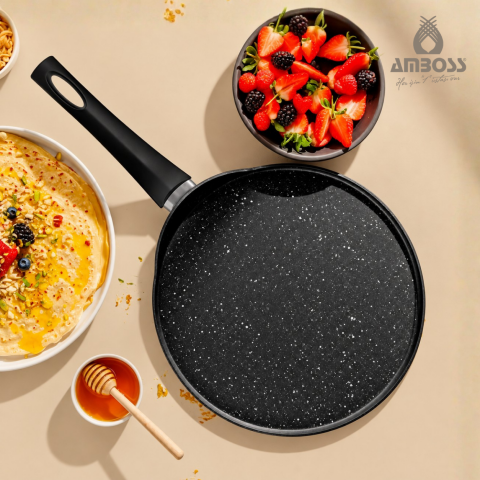 Amboss Mocca Granit Krep Tavası - 26 cm