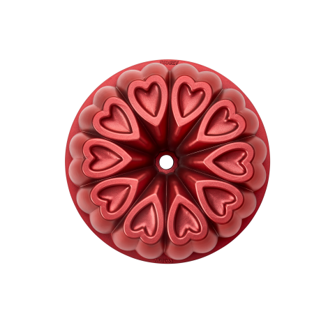 Amboss Ametist Titanyum Kaplama Döküm Kek Kalıbı - Kırmızı