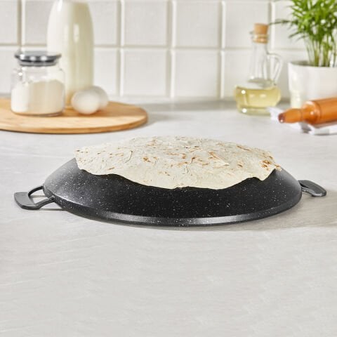 Amboss Violet Yanmaz Yapışmaz Döküm Sac Kavurma & Gözleme Tavası