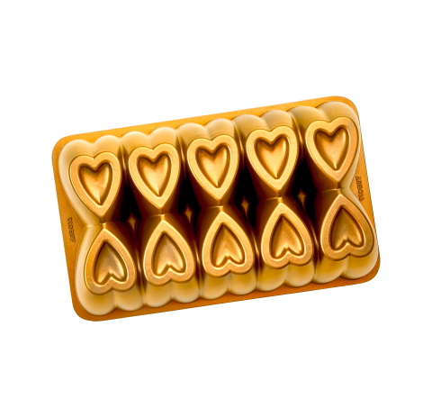 Ametist Titanyum Kaplama Döküm Kek Baton Kalıbı 26 cm - Sarı