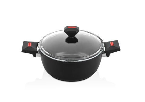 Storm Granit Basık Tencere  - 24 cm