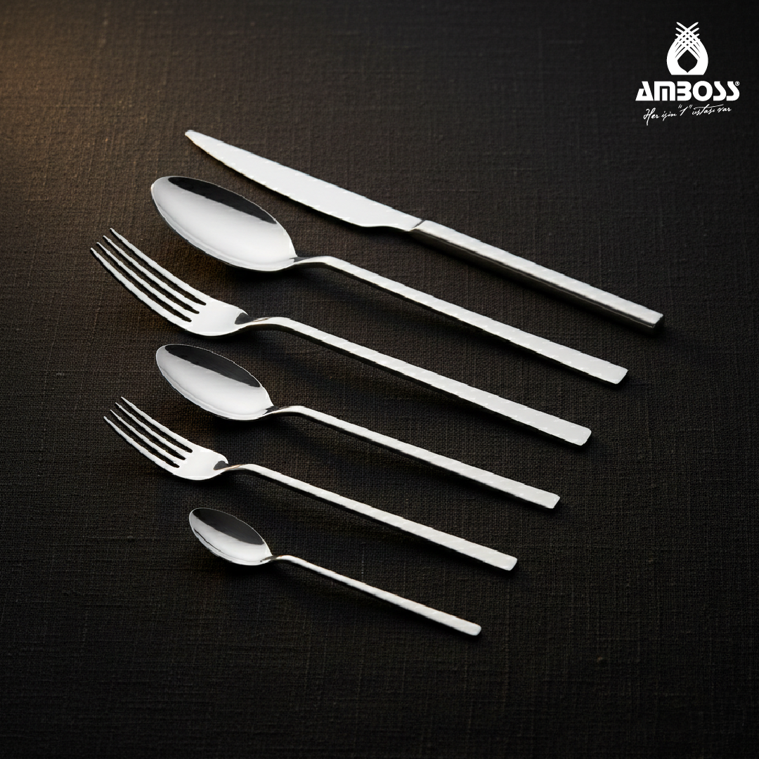 Amboss Lumix  36 Parça 6 Kişilik  Paslanmaz Çelik Çatal Kaşık Bıçak Takımı