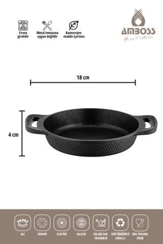 Amboss Larin 24 Cm Tava - 18 Cm Sahan Seti