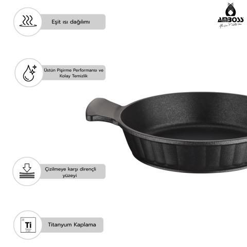 Amboss Cosmos 9 Parça Titanyum Kaplama Tencere Sahan Seti