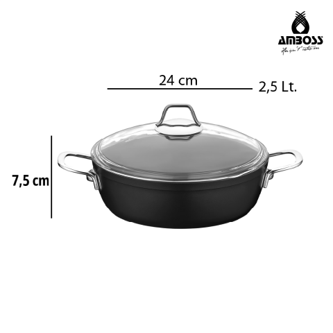 Amboss Big Mega 5 Parça Tencere Tava Seti