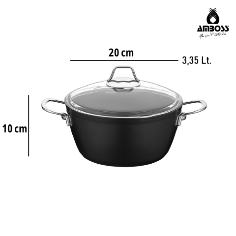 Amboss Big Mega 5 Parça Tencere Tava Seti