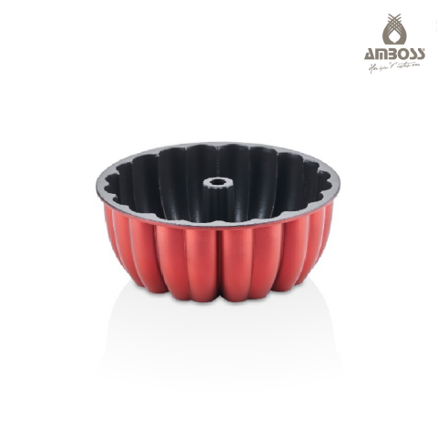 Amboss Bake with Love 10 Parça Karıştırma Kabı & Döküm Kek Kalıbı – Kırmızı
