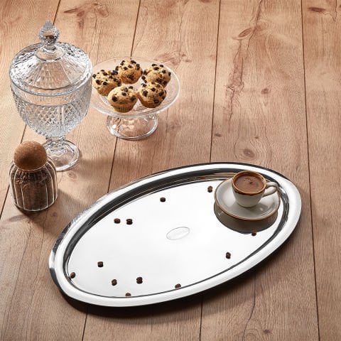 Enio Çeyiz Seti Gri Kulplu + Emerald Sunum, Çay ve Servis Tepsi Hediye !