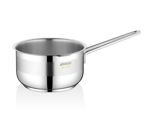 Amboss Cool Paslanmaz Çelik İndüksiyon Tabanlı Sütlük, Sosluk - 16 cm