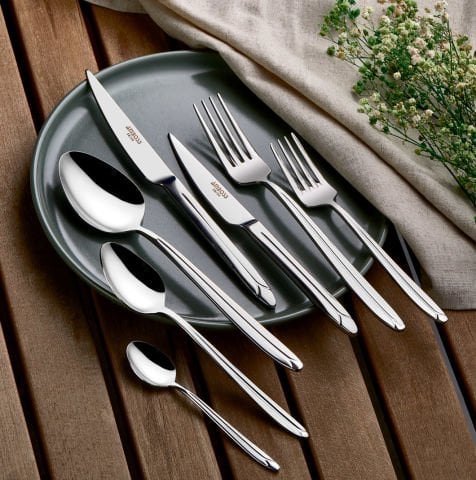 Amboss Lityum 84 Parça 12 Kişilik Paslanmaz Çelik Çatal Kaşık Bıçak Seti Kutulu