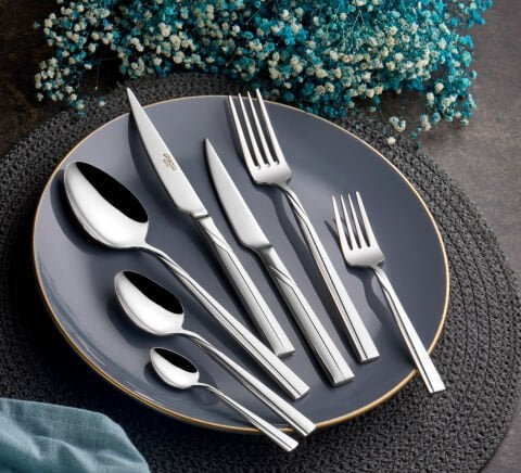 Amboss Dorado 84 Parça 12 Kişilik Paslanmaz Çelik Çatal Kaşık Bıçak Seti Kutulu