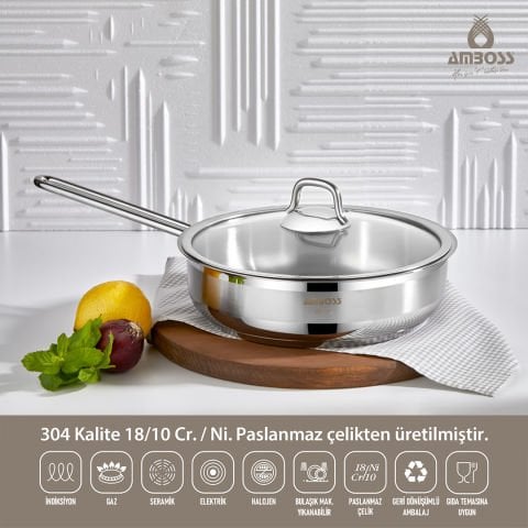 Amboss Chef 11 Parça Paslanmaz Çelik Tencere Seti
