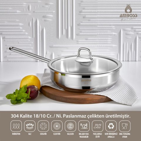 Amboss Chef 11 Parça Paslanmaz Çelik Tencere Seti
