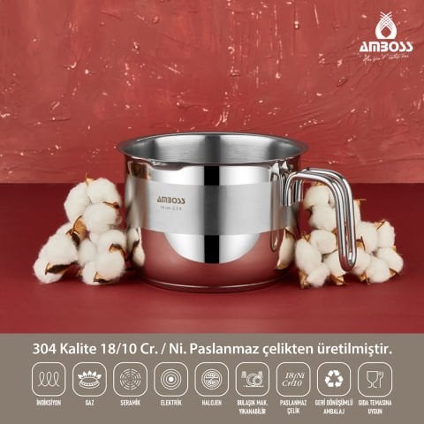 Amboss Chef 11 Parça Paslanmaz Çelik Tencere Seti