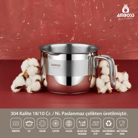 Amboss Chef 11 Parça Paslanmaz Çelik Tencere Seti
