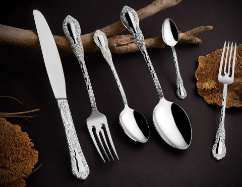 Amboss Pera 72 Parça Çatal Kaşık Bıçak Paslanmaz Çelik Seti - Kutulu