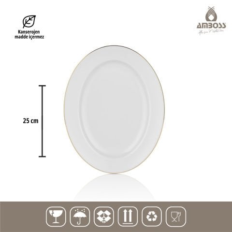 Amboss Hare 53 Parça 12 Kişilik Porselen Yemek Takımı Gold