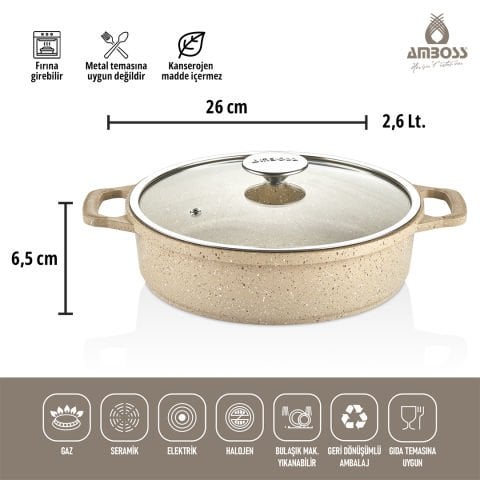 Amboss Montana 3 Parça Granit Set (Cappucino)