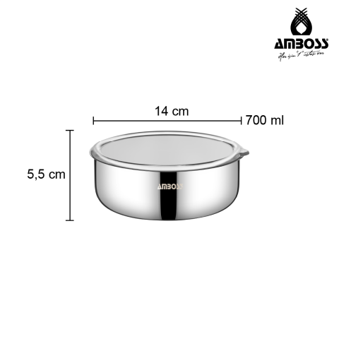 Amboss Prime 6 Parça Paslanmaz Çelik Saklama Kabı