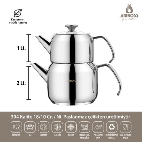 Big Chef 21 Parça Paslanmaz Çelik Tencere Tava Çeyiz Seti