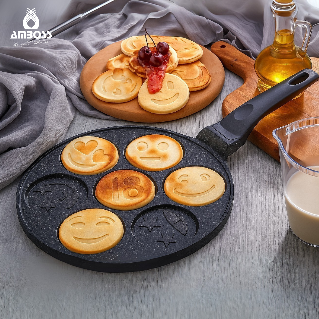 Funny Emoji Pankek Krep Tavası 26 Cm