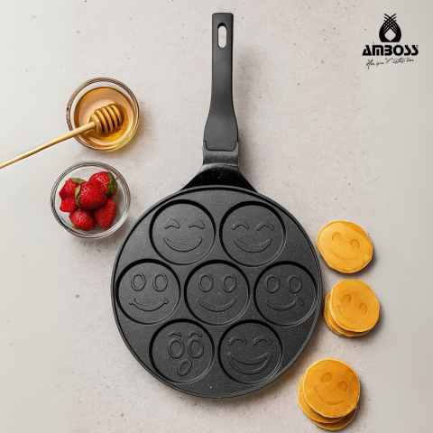 Funny Emoji Pankek Krep Tavası 26 Cm