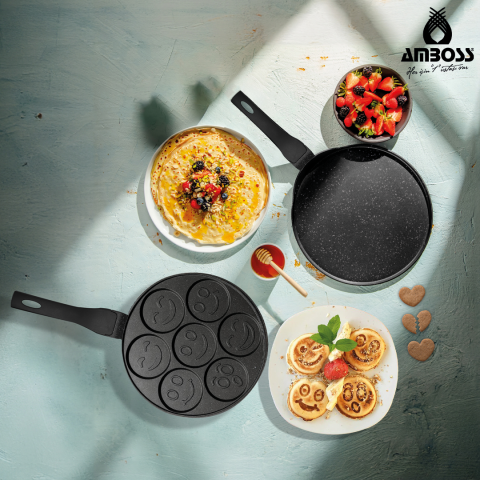 Amboss 2 Parça Twn Krep Tava & Pankek Tava 26 Cm