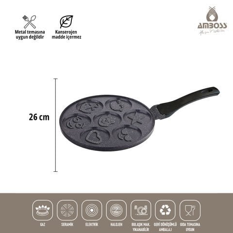 2 Parça Twn Krep Tava & Pankek Tava 26 Cm
