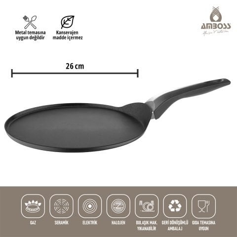 2 Parça Twn Krep Tava & Pankek Tava 26 Cm