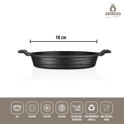 9 Parça Siesta Paslanmaz Çelik Saklama Kabı Sahan Set & Krep Tava