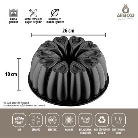 Amboss Sweet 2 Parça Krep Tava & Kek Kalıbı