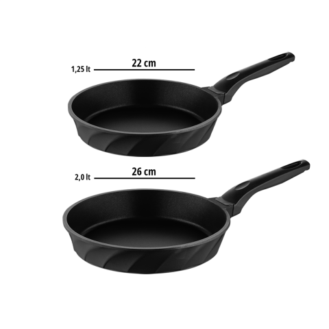 4 Parça Süper İkili Döküm Tava Sahan Seti