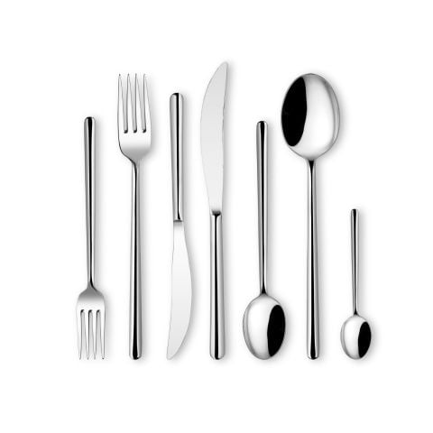 Amboss Pearl 84 Parça 12 Kişilik Paslanmaz Çelik Çatal Kaşık Bıçak Seti - Gümüş