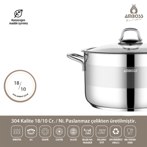 Merkür 11 Parça Tüm Ocaklara Uyumlu Paslanmaz Çelik Tencere Tava Sütlük Düdüklü Tencere Seti