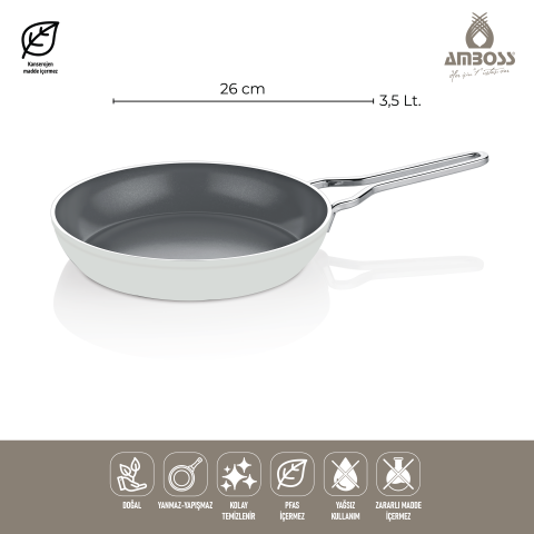 Sera Nova 13 Parça Seramik Tencere Tava Sahan Seti Beyaz