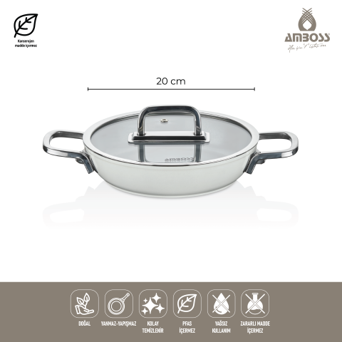 Sera Nova 13 Parça Seramik Tencere Tava Sahan Seti Beyaz