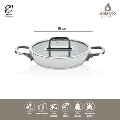 Sera Nova 13 Parça Seramik Tencere Tava Sahan Seti Beyaz