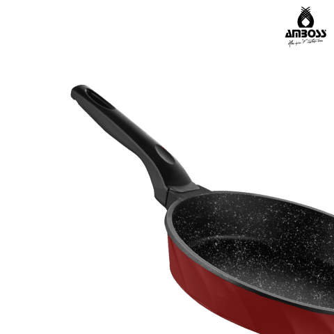 Vento 3 Parça Döküm Tava Seti - Kırmızı