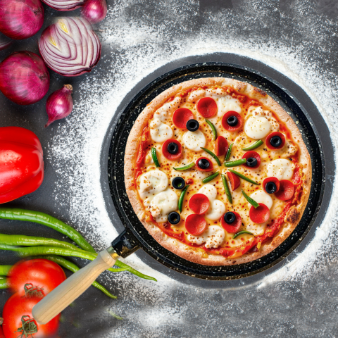 Olivin Döküm Granit Pizza Gözleme Tavası