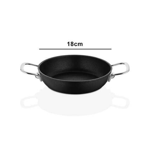 Amboss Dark Yanmaz Yapışmaz Titanyum Kaplama Sahan 18 cm