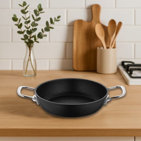 Amboss Dark Yanmaz Yapışmaz Titanyum Kaplama Sahan 22 cm