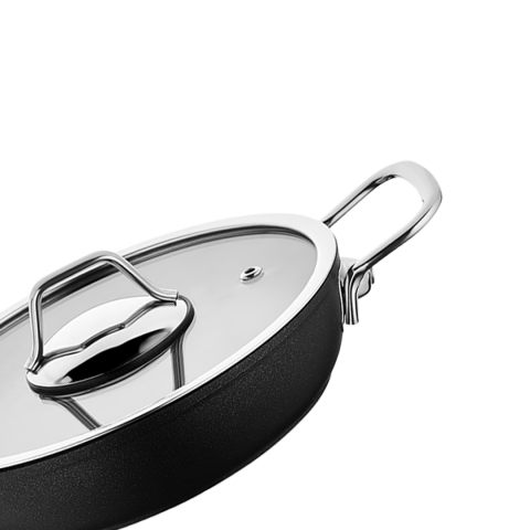 Amboss Dark 6 Parça Yanmaz Yapışmaz Titanyum Kaplama Sahan Seti