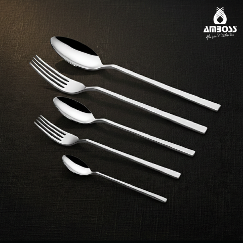 Amboss Lumix 60 Parça 12 Kişilik Paslanmaz Çelik Çatal Kaşık Bıçak Seti