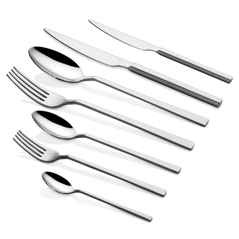 Amboss Lumix 84 Parça 12 Kişilik Paslanmaz Çelik Çatal Kaşık Bıçak Seti