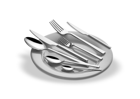 Amboss Lumix 84 Parça 12 Kişilik Paslanmaz Çelik Çatal Kaşık Bıçak Seti