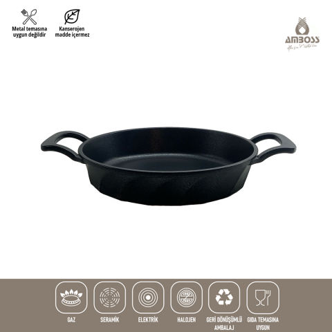 Amboss Vento Yanmaz Yapışmaz Titanyum Kaplama Sahan Omlet Tava 22 cm